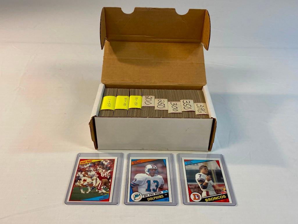 1984 Topps Football Complete Set. Elway Marino RC