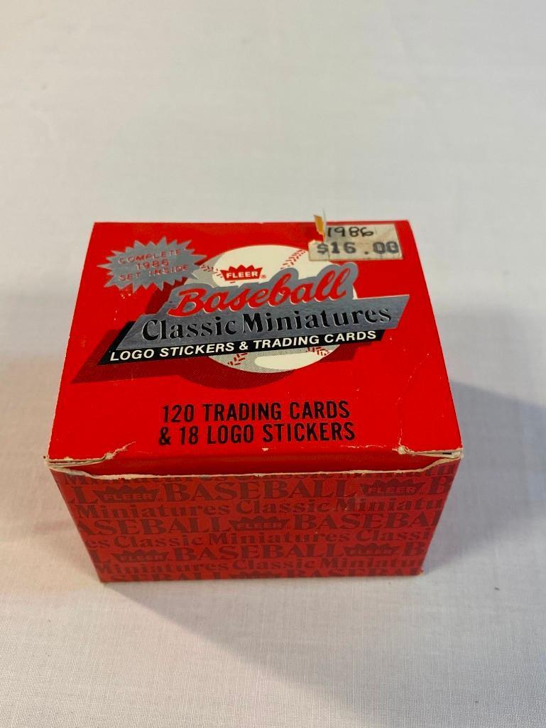 3 Sets of 1986 Fleer Baseball Miniature Cards