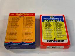 Lot of 4 1980's Baseball Small Card Sets