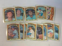 1972 Topps Baseball Lot of 13 DODGERS Cards