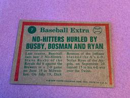 NOLAN RYAN 1975 Topps No Hitter Highlight Card
