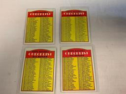 1972 Topps Baseball Lot of 4 UNMARK CHECKLIST Card