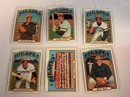 1972 Topps Baseball Lot of 10 PIRATES Cards