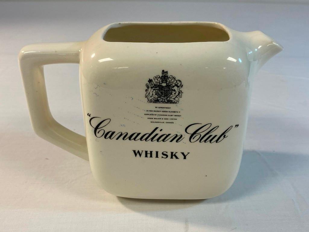 Vintage Canadian Club Whisky Pub Pitcher