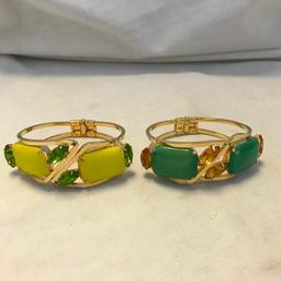 Lot of 5 Similar Style Colorful Rhinestone Bracelets