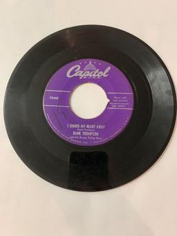 HANK THOMPSON Rub-A-Dub-Dub / I'll Sign My Heart Away 45 RPM 1953 Record