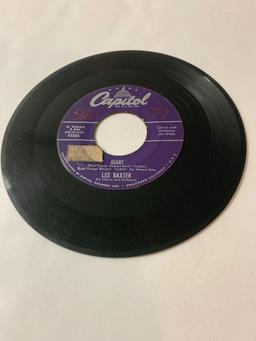 LES BAXTER Giant / There's Never Been Anyone Else But You 45 RPM 1956 Record