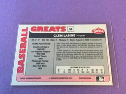 CLEM LABINE Dodgers AUTOGRAPH Baseball Card