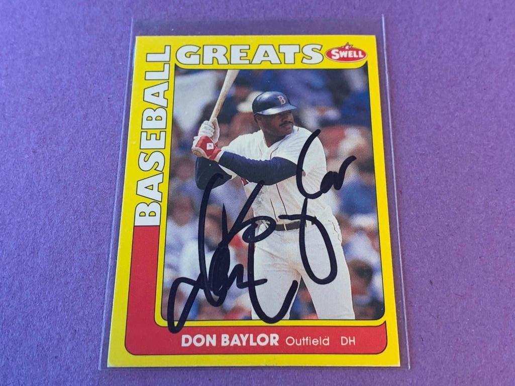 DON BAYLOR Red Sox AUTOGRAPH Baseball Card