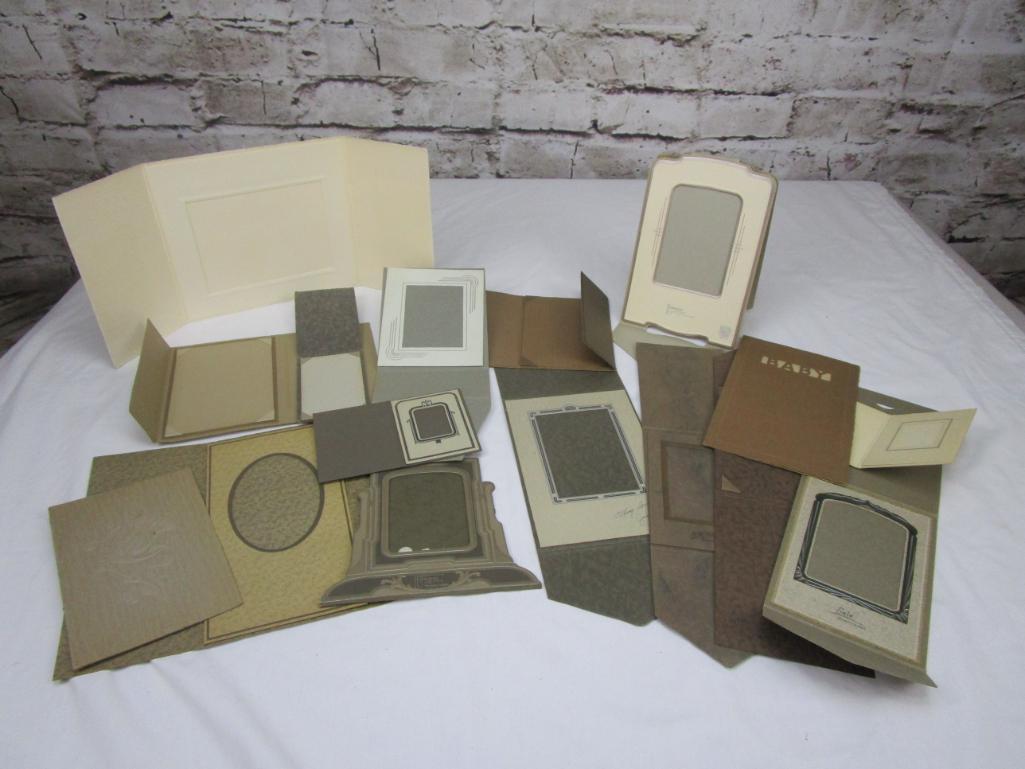 Lot of vintage paper photograph frames