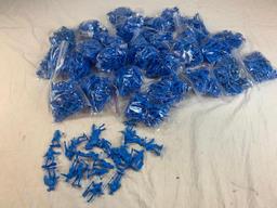 Marx Toys Bulk Lot of 600 BLUE KNIGHTS Figures