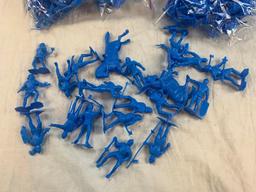 Marx Toys Bulk Lot of 600 BLUE KNIGHTS Figures