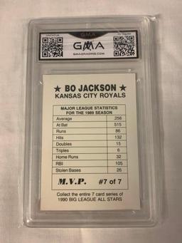 BO JACKSON 1990 Big League Baseball Card Graded 8