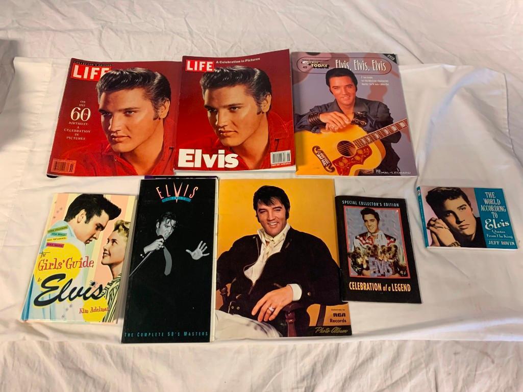 Collection of ELVIS PRESLEY Magazines, Song Books