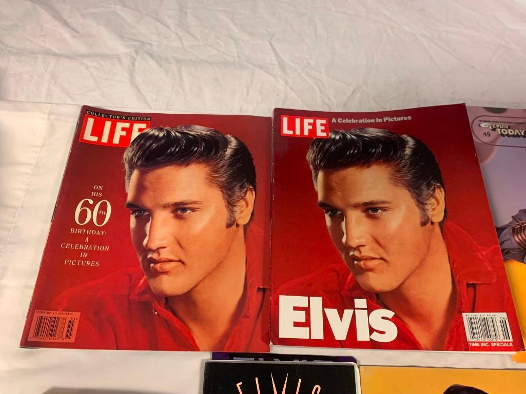 Collection of ELVIS PRESLEY Magazines, Song Books