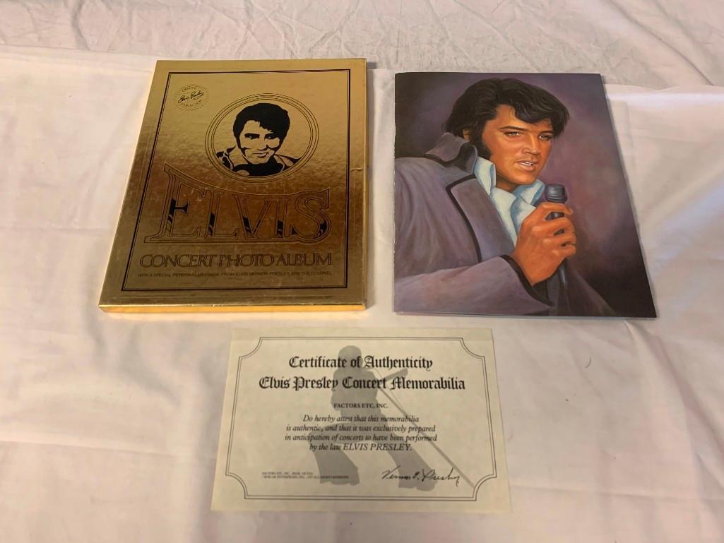 1977 ELVIS PRESLEY Concert Photo Album with COA