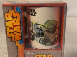 STAR WARS 2 Mug Gift Set Yoda & Darth Vader NEW