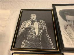 Lot of 6 ELVIS PRESLEY Framed Photos