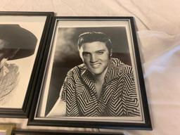 Lot of 6 ELVIS PRESLEY Framed Photos