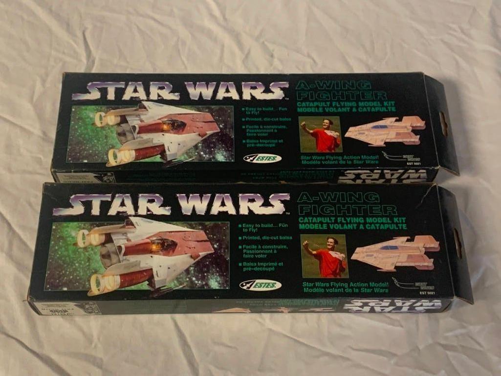 2 STAR WARS A-Wing Fighter Flying Model Kits NEW