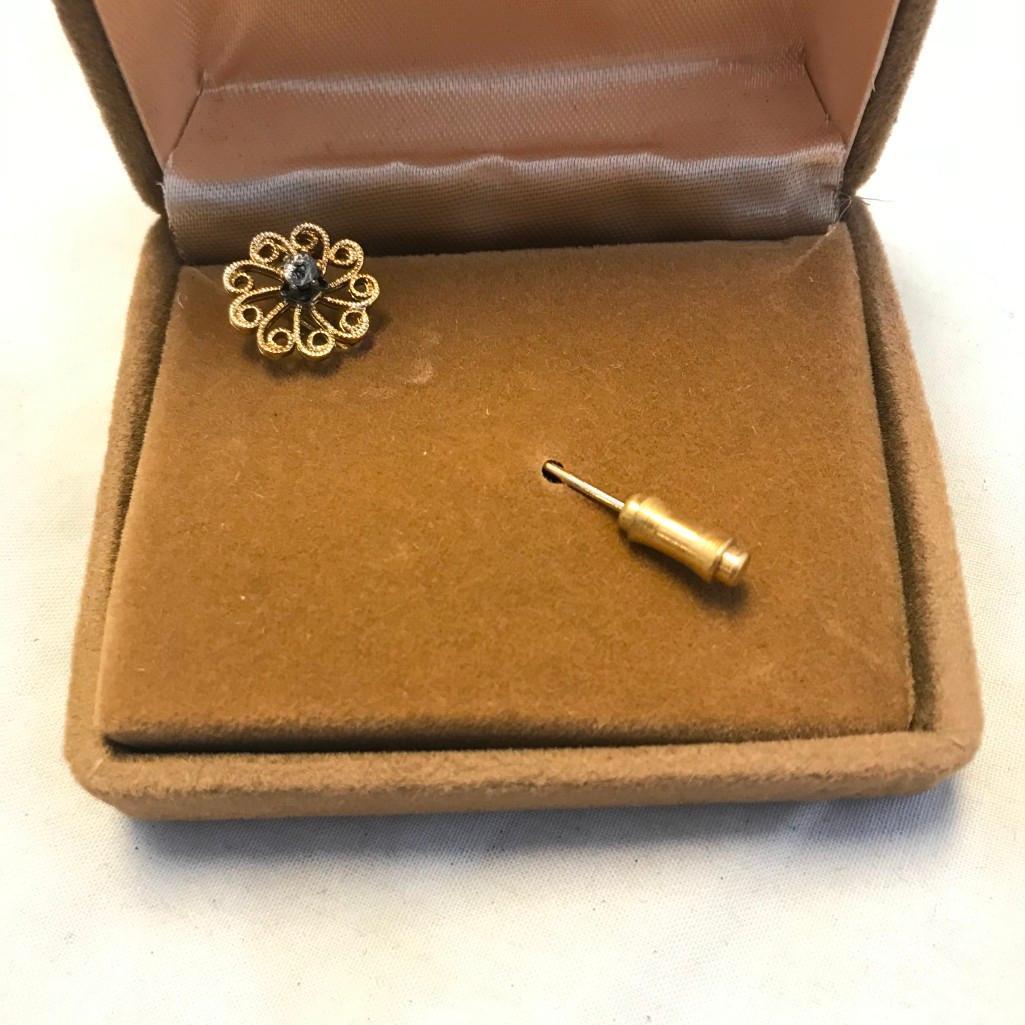 12 KT. Gold Filled Flower Stick Pin