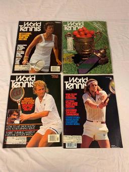 WORLD TENNIS Lot of 8 Magazines 1976-1978