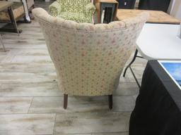 Vintage Floral Design Armchair 38.75" Tall