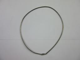 .925 Silver Necklace 14g 16.5" Long