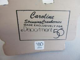 DEPARTMENT 56 ...All Through the House "Caroline Stringing Cranberries"