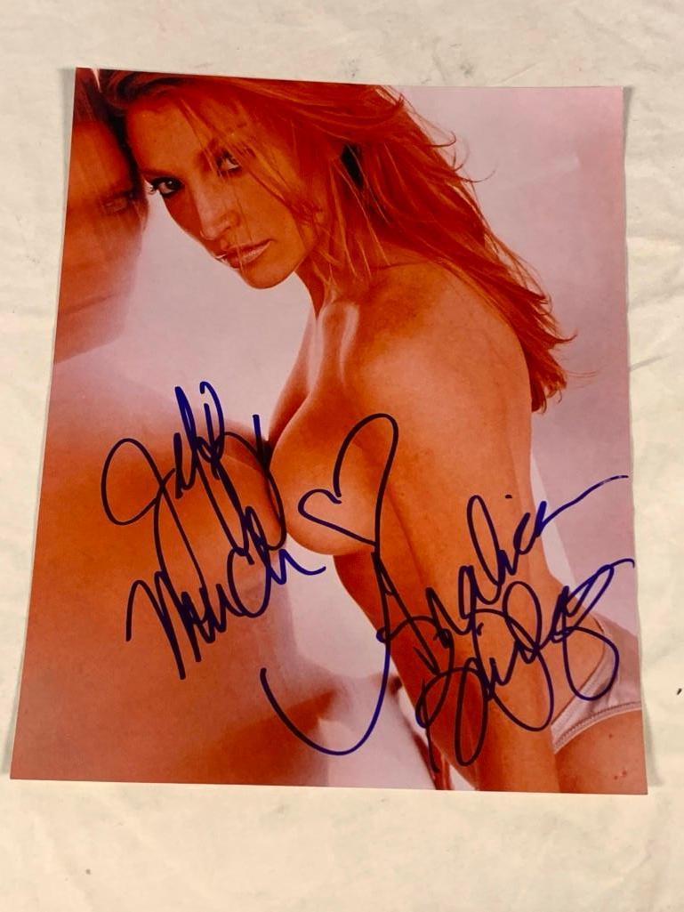 ANGELICA BRIDGES actress and model AUTOGRAPH 8x10 Color Photo