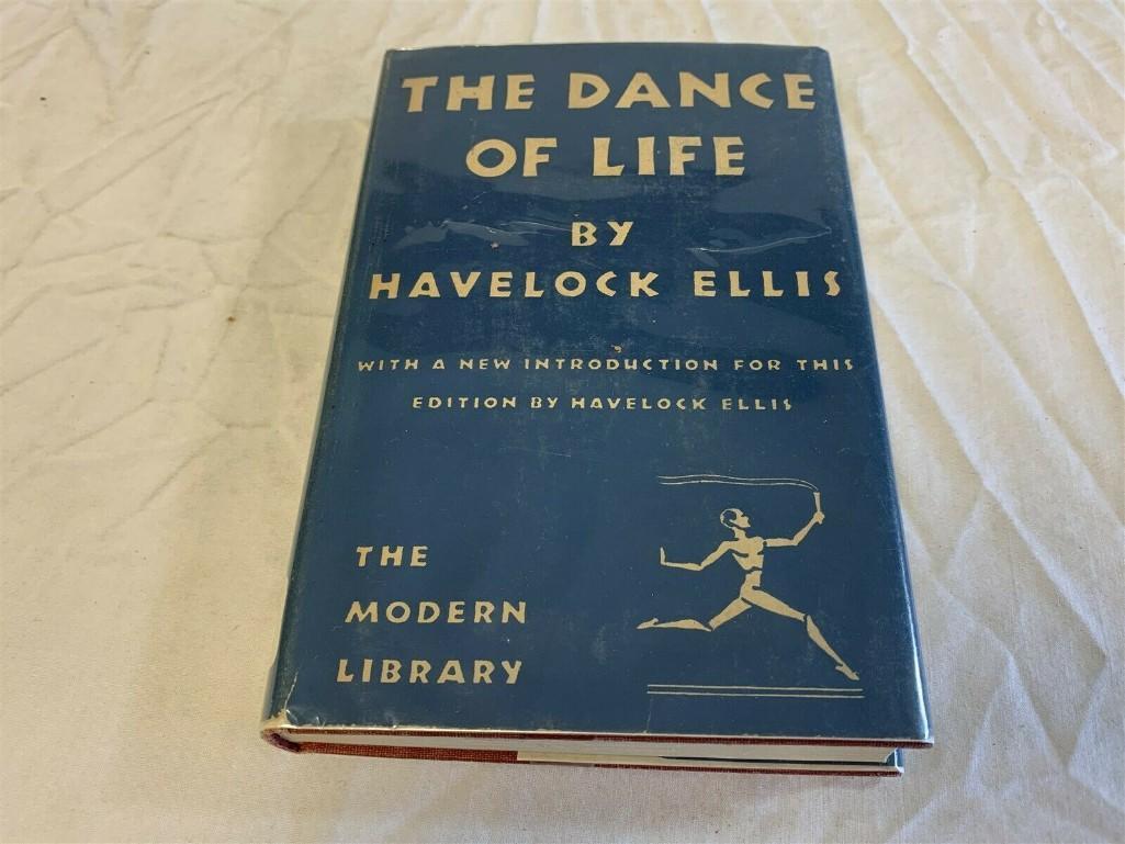 Vintage 1929 The Dance Of Life By Havelock Ellis Hard Cover Book