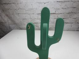 Vintage Cactus Design Jewelry Holder 16.5" Tall