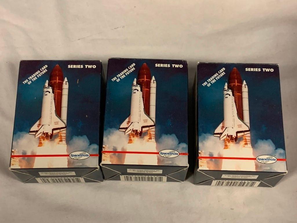 Lot of 3 Spaceshots Series Two Commemorative Edition Trading Card Sets