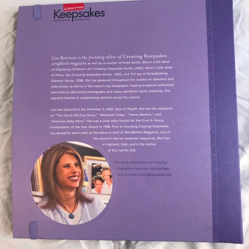 Set of 2 "Scrapbooking with Lisa Bearnson" Books from "Keepsakes Magazine" (w/ 1 instructional DVD)