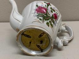 Vintage porcelain Musical Tea Pot with lid