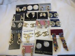 Lot of 17 Misc. Pierced Costume Earrings