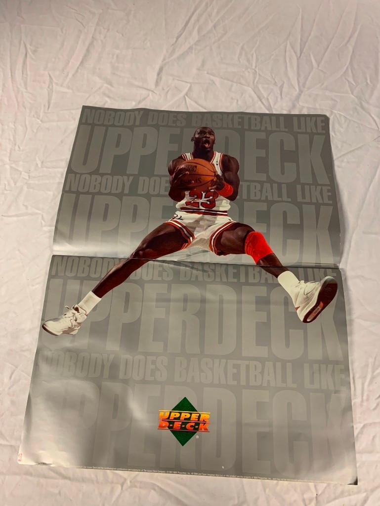 1991 MICHAEL AIR JORDAN UD UPPER DECK CARD STORE DEALER POSTER PROMO UDA VINTAGE