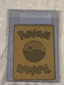 Pokemon CHARIZARD GX Flame Body Limited Edition Gold Metal Card
