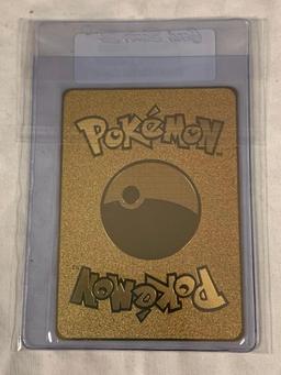 Pokemon PIKACHU VMAX Limited Edition Gold Metal Card