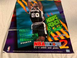 1995 Skybox HOOPS series 2 Retailer PROMO DAVID ROBINSON Poster