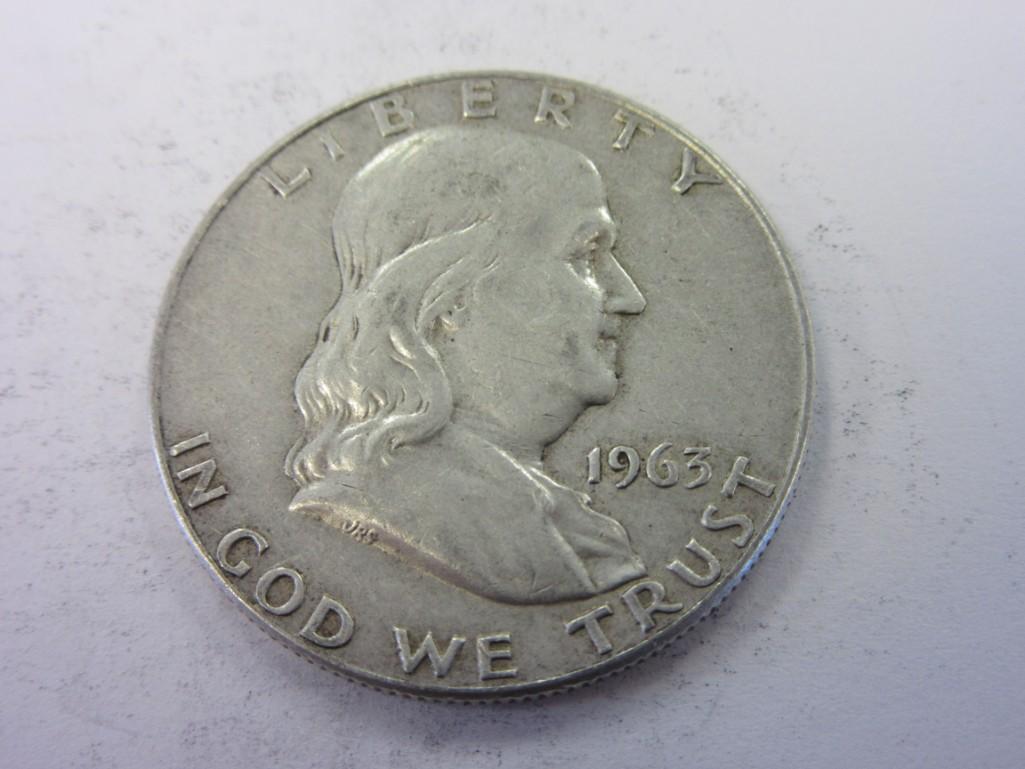 1963-D .90 Silver Franklin Half Dollar