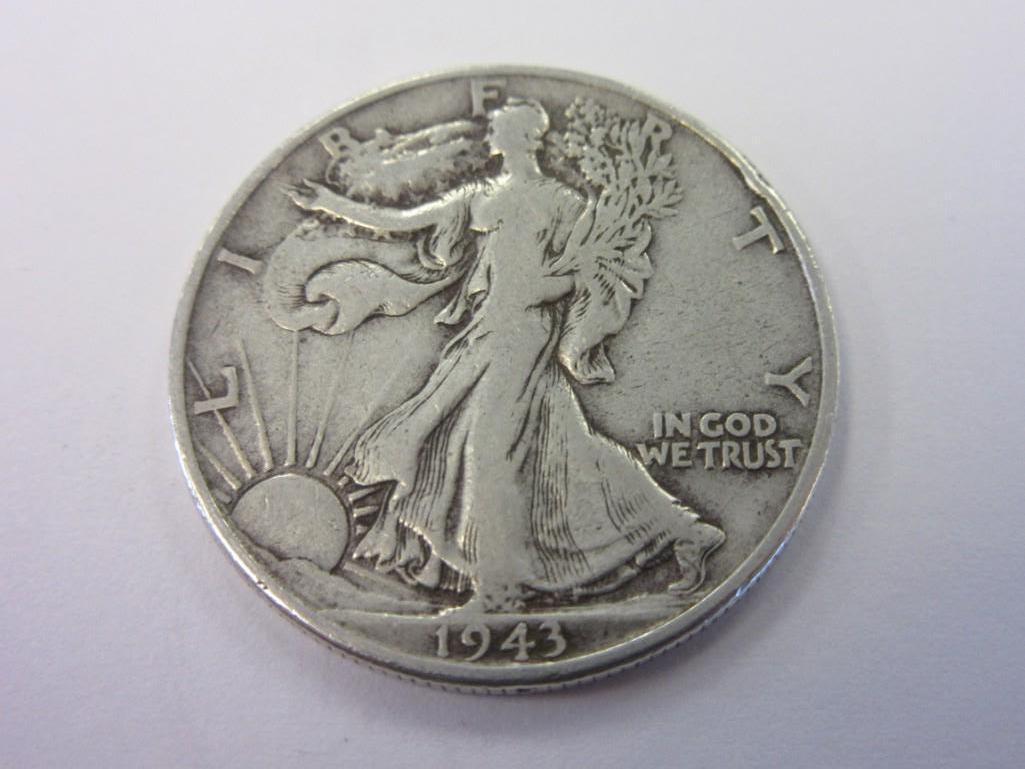 1943 .90 Silver Walking Liberty Half Dollar