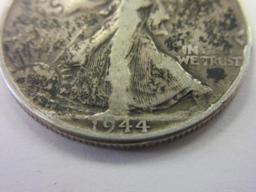 1944 .90 Silver Walking Liberty Half Dollar