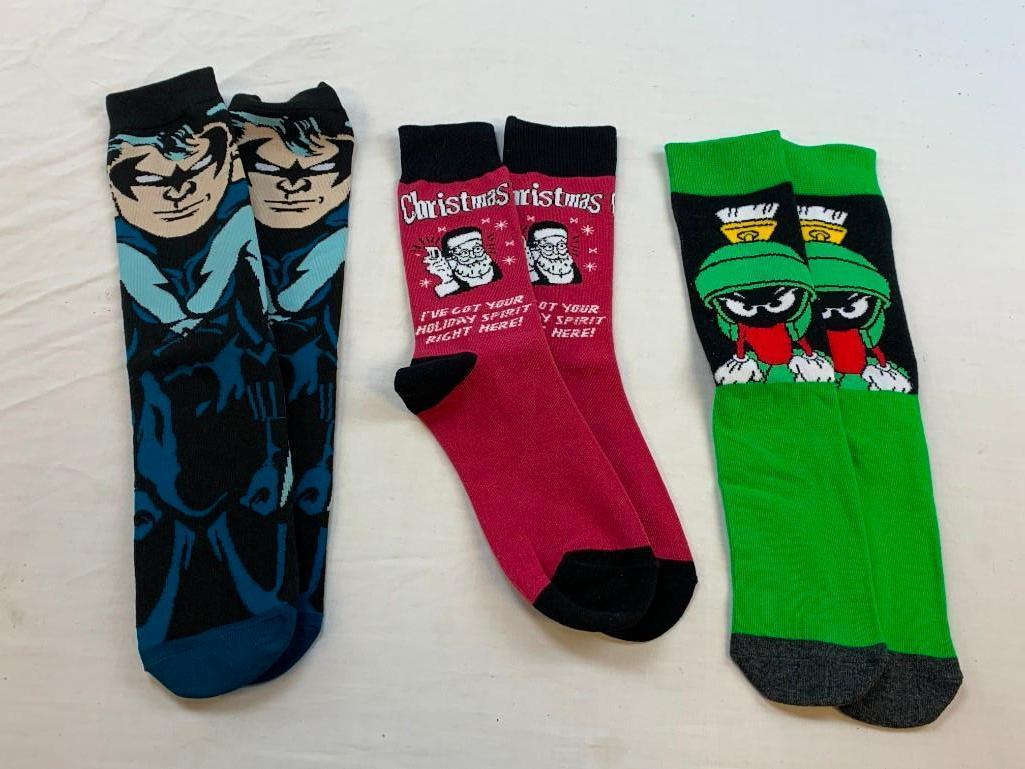 Lot of 3 NEW characters Socks