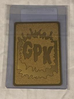 Garbage Pail Kids ADAM BOMB Limited Edition Gold Metal Card