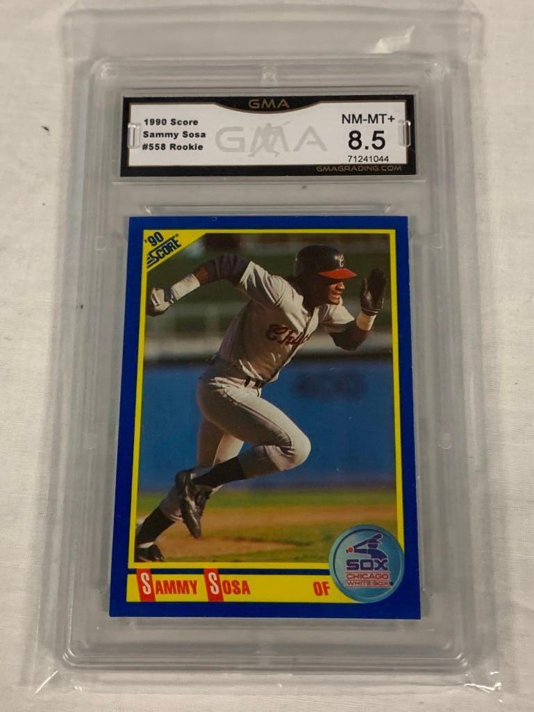 SAMMY SOSA 1990 Score Baseball ROOKIE Card Graded 8.5 NM-MT+