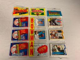 1988 Fleer, 1989 Bowman and 1990 Fleer Baseball Sealed Rack Packs