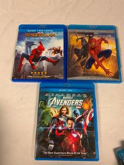 Lot of 14 Marvel BLU-RAY Movies- Iron Man, X-men, Avengers, Spider-Man, Captain America, Thor