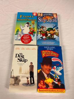 Lot of 8 Children Family VHS Movies NEW The Grinch, Roger Rabbit, Charlie Brown, Ice Age and others