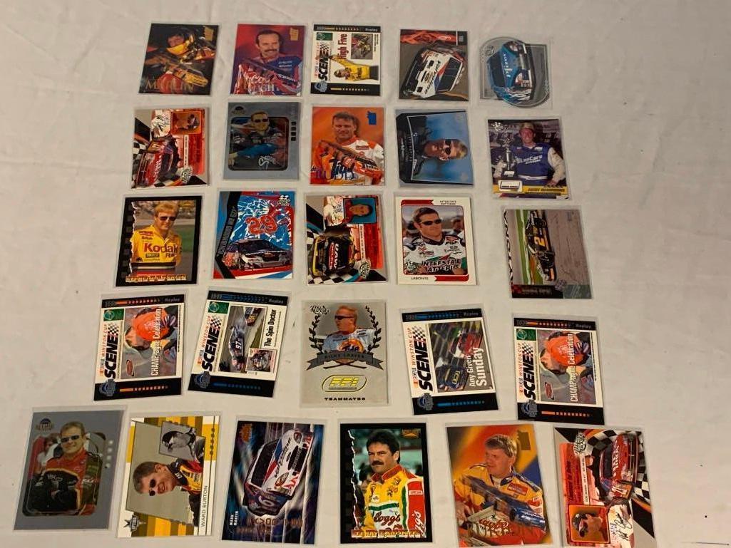 Lot of 26 NASCAR Trading Cards STARS